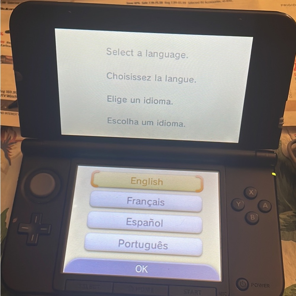 Nintendo 3DS with 2 games